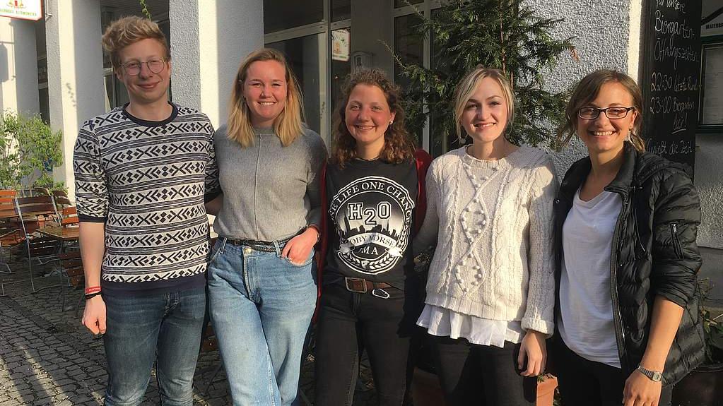 Aktive der SG Augsburg nach unserem SG-Treffen am 23.4.2018 BLLV Studierendengruppe Augsburg